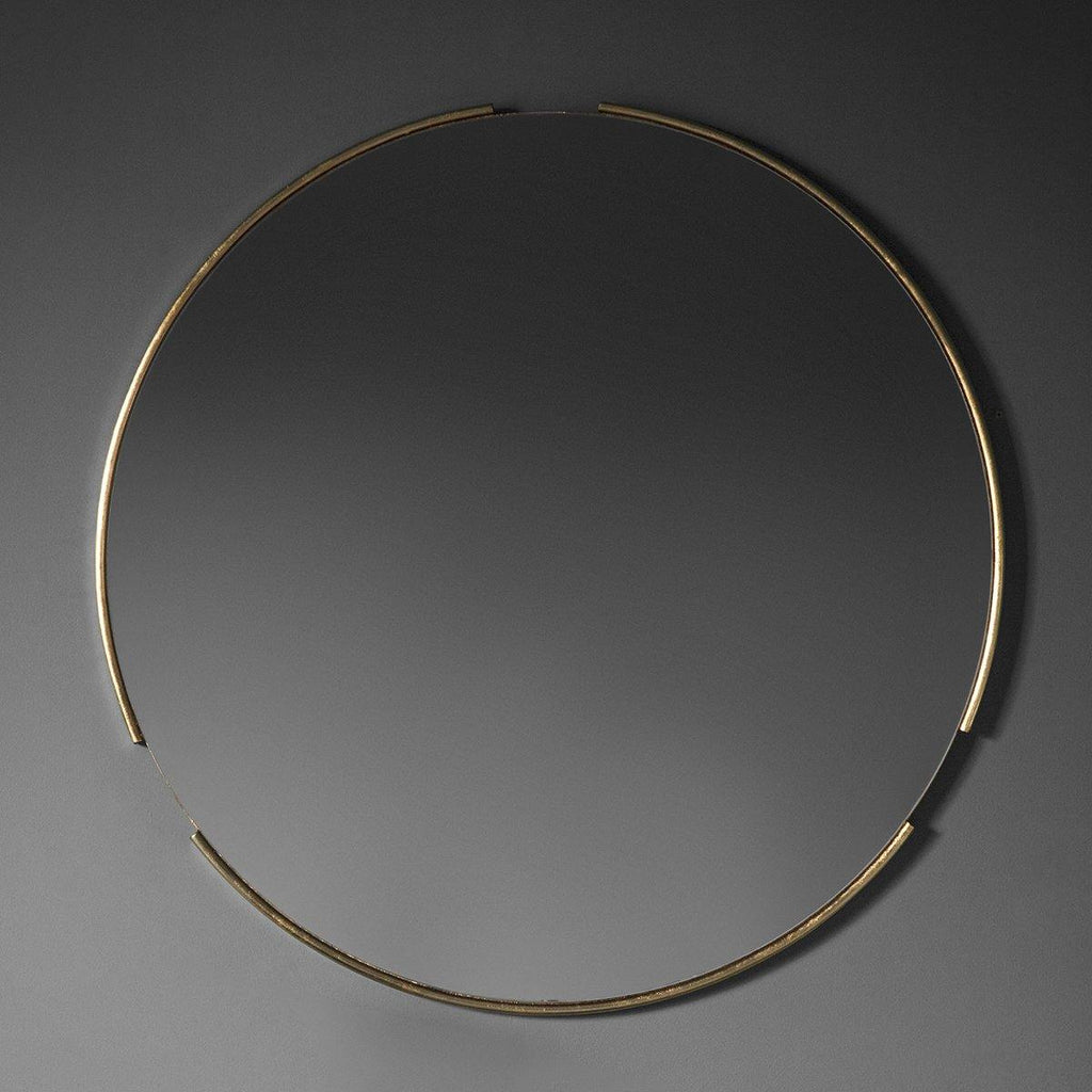 Jayla Round Mirror Gold - Joal Interiors
