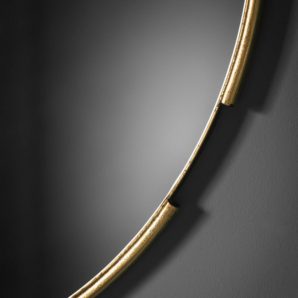 Jayla Round Mirror Gold - Joal Interiors